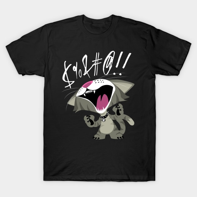 Screaming Cat T-Shirt by CuddleswithCatsArt